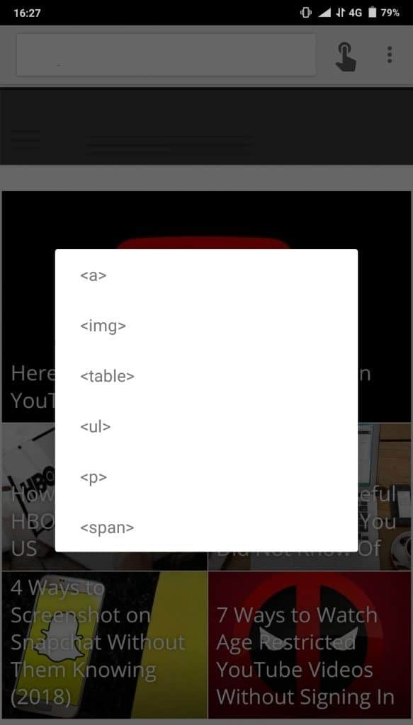 صورة لـ أدوات مُطور Chrome: بعض النصائح المُفيدة لاستخدامه مثل المُحترفين | Screenshot_2018-09-10-16-27-45-292_web.dassem.livewebsiteeditorfree-583x1024-DzTechs