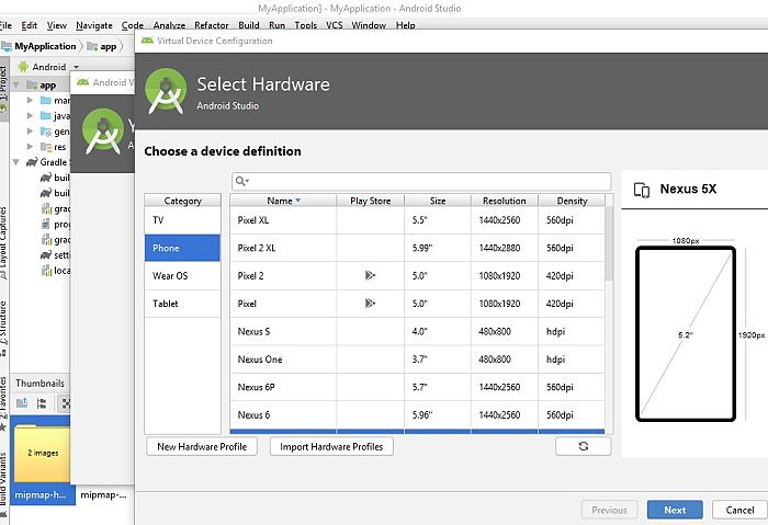 صورة لـ دليل المبتدئين إلى Android Studio من أجل تطوير التطبيقات | Select-Hardware-Emulator-For-Run-Demo-DzTechs