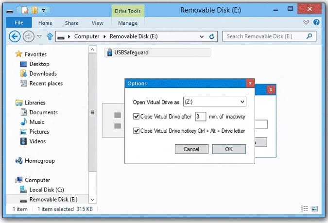 صورة لـ أفضل 10 تطبيقات لتشفير محركات أقراص USB لحماية مُحتواها | USB-Safeguard-DzTechs
