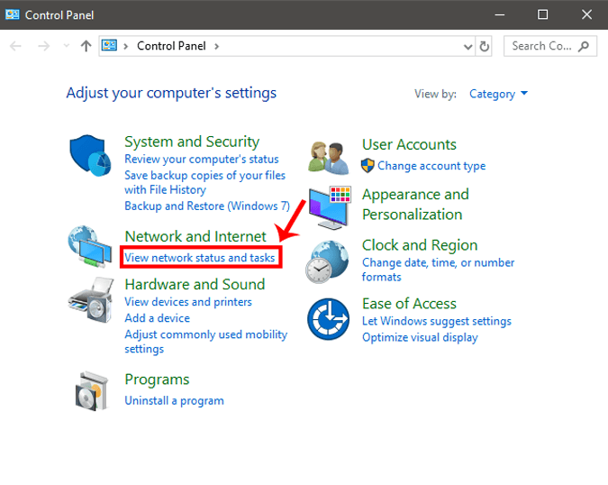 صورة لـ كيفية التحقق من عنوان IP الخاص بالكمبيوتر والهواتف الذكية | View_Network_Status-DzTechs
