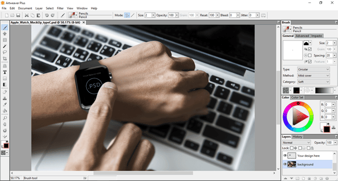 صورة لـ أفضل الطرق المُتاحة لفتح وتعديل ملفات PSD دون Photoshop | artweaver-DzTechs