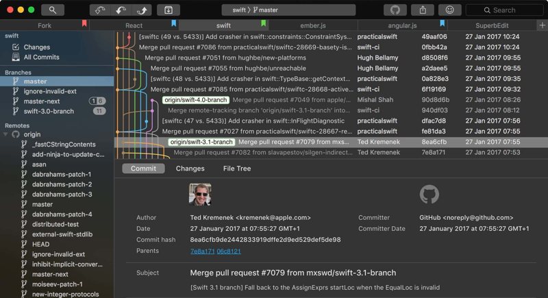 صورة لـ أفضل تطبيقات Git الرسومية على الـ Mac | best-graphical-git-clients-mac-fork-DzTechs