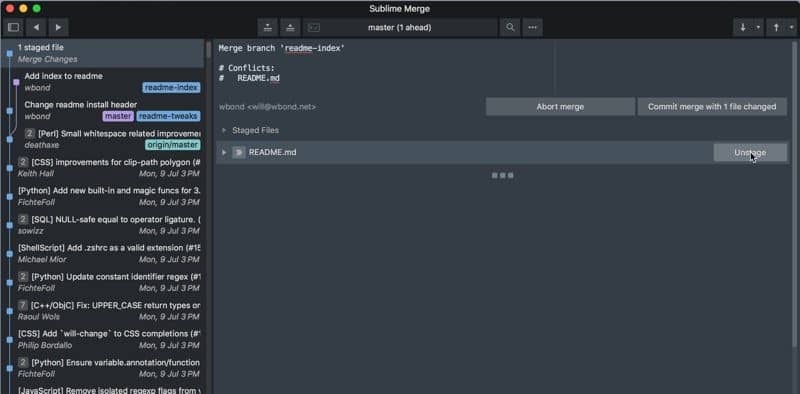 صورة لـ أفضل تطبيقات Git الرسومية على الـ Mac | best-graphical-git-clients-mac-sublime-merge-DzTechs