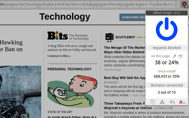 صورة لـ أفضل 5 إضافات Google Chrome لتسريع تصفحك | chrome-extensions-speed-up-browsing-ublock-origin-DzTechs