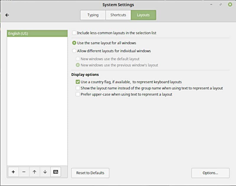 صورة لـ كيفية تغيير وإدارة تخطيط لوحة المفاتيح على Linux | cinnamon-keyboard-layouts-DzTechs
