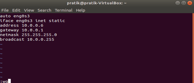 صورة لـ 3 طرق لإعادة تعيين عنوان IP ثابت على نظام Ubuntu | configuration_file_code-DzTechs