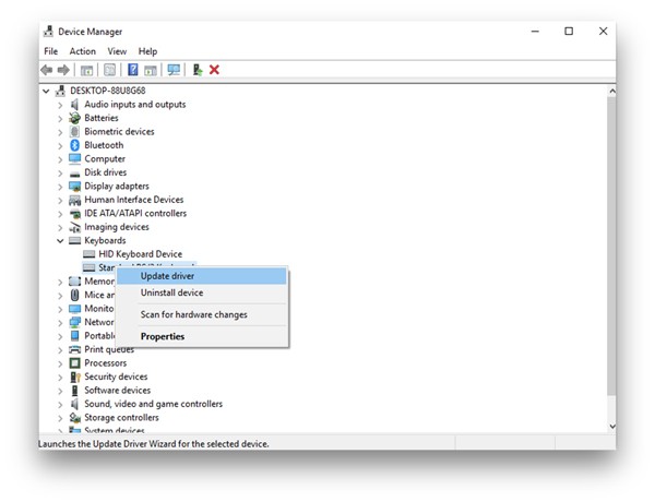 صورة لـ لوحة مفاتيح الكمبيوتر المحمول من Dell لا تعمل – هنا 11 إصلاح يمكنك تجربته | device-mgr-DzTechs