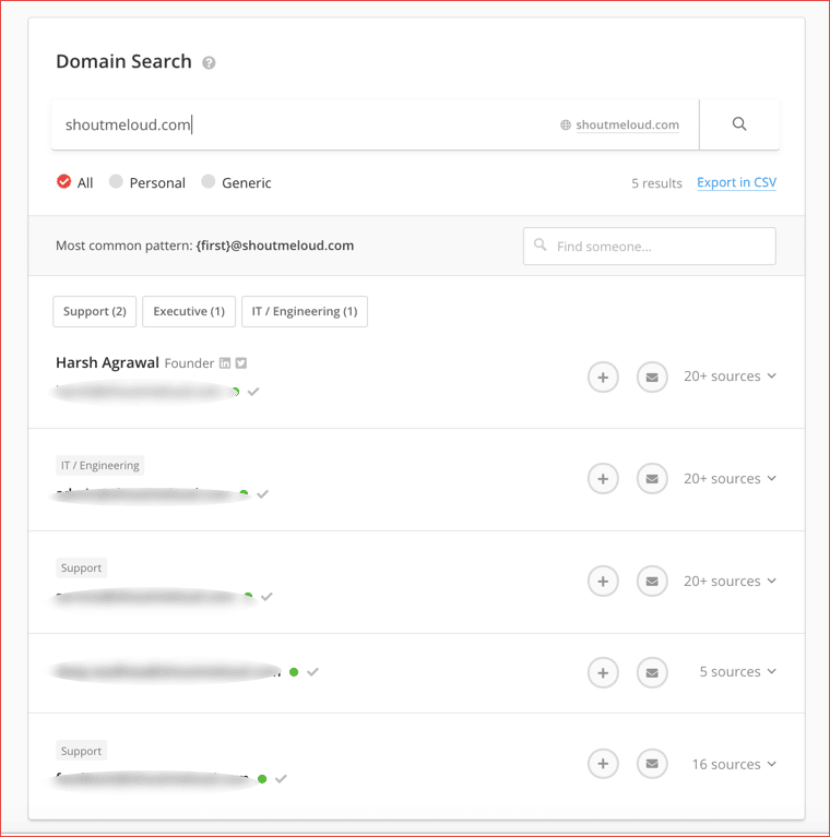 صورة لـ كيفية البحث عن عنوان البريد الإلكتروني لأي نطاق مع Email Hunter في 1 دقيقة | find-emails-from-domain-DzTechs