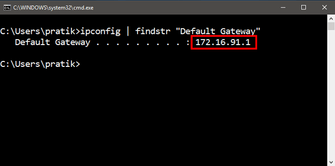 صورة لـ كيفية إيجاد عنوان IP الخاص بأجهزة أخرى على شبكتك على جميع المنصات | findGatewayCommand_CMD-DzTechs