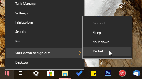 صورة لـ 14 طريقة لحل خطأ عدم استجابة ملقم DNS في Windows 10 | fix-dns-server-not-responding-01-restart-windows-DzTechs