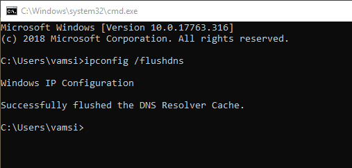 صورة لـ 14 طريقة لحل خطأ عدم استجابة ملقم DNS في Windows 10 | fix-dns-server-not-responding-11-clear-dns-cache-DzTechs