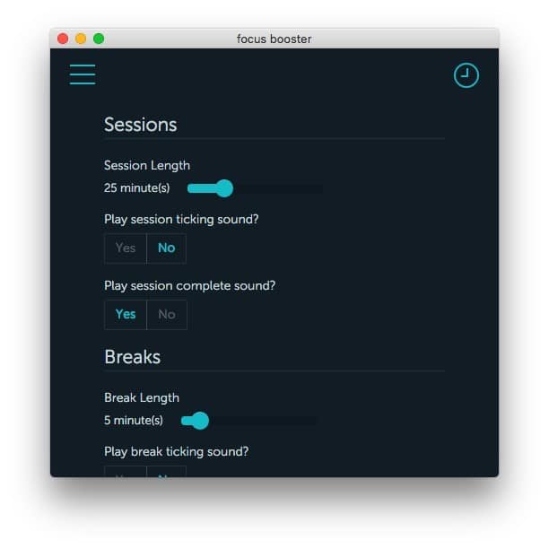 صورة لـ أفضل 6 تطبيقات Pomodoro لنظام التشغيل Mac لإنجاز المهام | focus-booster-2-DzTechs