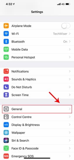 صورة لـ ما هو عنوان MAC وكيفية العثور عليه وهل يمكن تغييره على مختلف المنصات | general_settings_ios-DzTechs