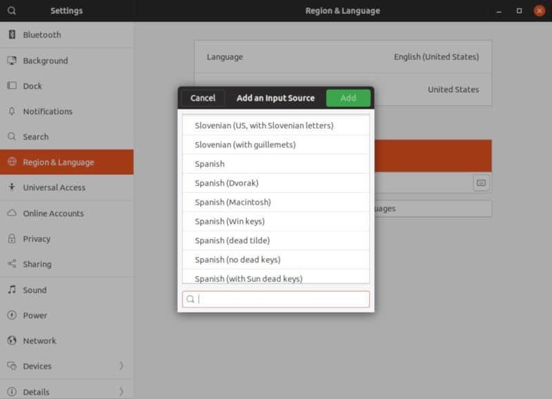 صورة لـ كيفية تغيير وإدارة تخطيط لوحة المفاتيح على Linux | gnome-language-other-DzTechs