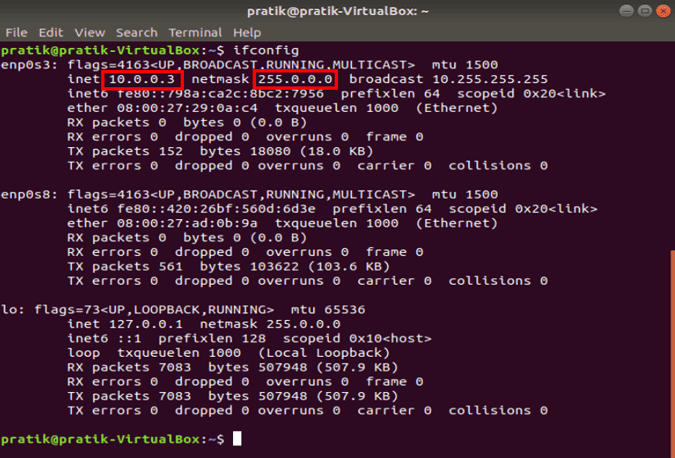 صورة لـ 3 طرق لإعادة تعيين عنوان IP ثابت على نظام Ubuntu | ifconfig_fetchValues-DzTechs