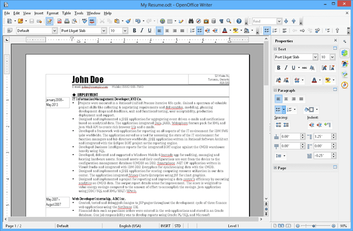 صورة لـ مُقارنة بين LibreOffice و OpenOffice: اتخاذ القرار الصحيح | libreoffice-vs-openoffice-openoffice-writer-DzTechs