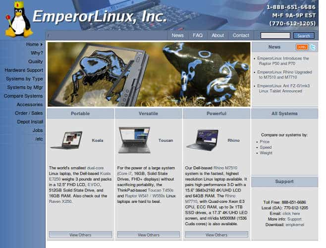 صورة لـ كيفية اختيار كمبيوتر محمول لتشغيل توزيعة Linux معينة | linux-laptop-02-Emperor-Linux-DzTechs