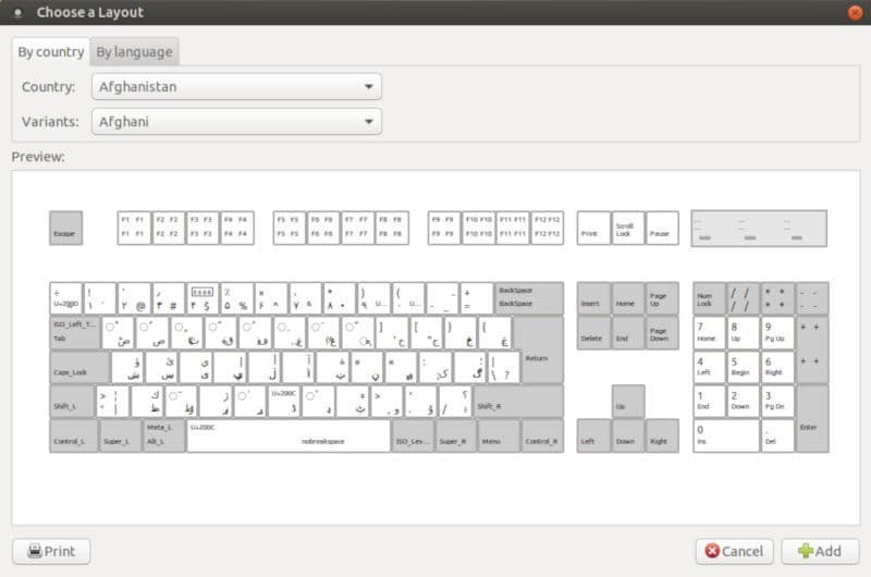 صورة لـ كيفية تغيير وإدارة تخطيط لوحة المفاتيح على Linux | mate-select-layout-DzTechs