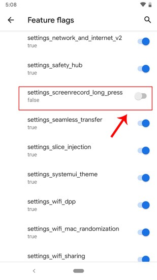 صورة لـ كيفية تسجيل الشاشة بميزة مدمجة في Android 10 | settings_screenrecord_long_press-DzTechs