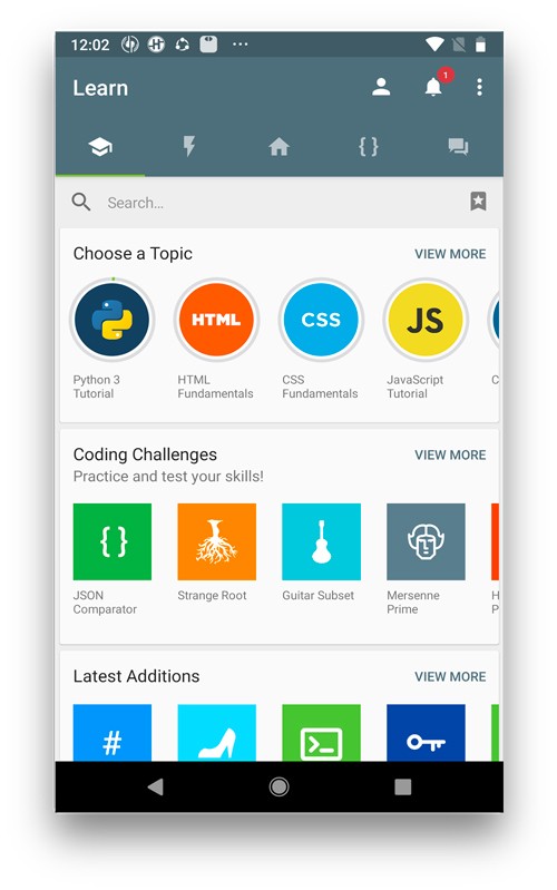 صورة لـ أفضل تطبيقات تعليم الترميز والبرمجة للأطفال (Android و iOS) | sololearn-DzTechs