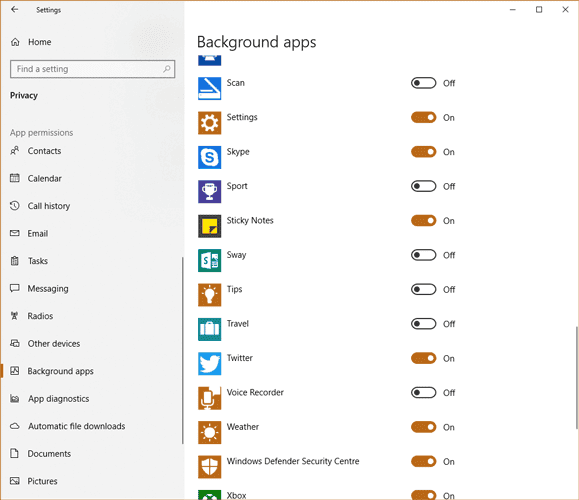 صورة لـ بعض الحيل المُتقدمة لتسريع تصفح الويب وسرعة الإنترنت في Windows 10 | speed-up-browser-windows-10-background-apps-DzTechs