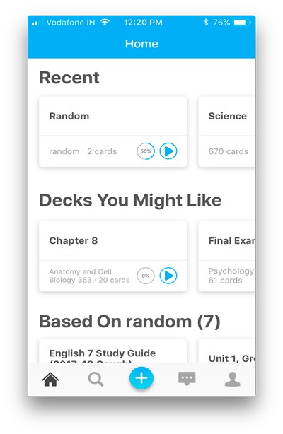 صورة لـ أفضل تطبيقات البطاقات التعليمية للـ iPhone لإنشاء بطاقاتك | study-blue-1-DzTechs