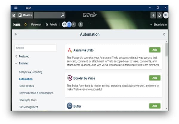 صورة لـ مُقارنة بين Trello و Wekan – ما هي أفضل أداة لإدارة المشاريع | trello-integration-DzTechs
