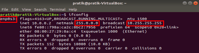 صورة لـ 3 طرق لإعادة تعيين عنوان IP ثابت على نظام Ubuntu | ubuntu_netmask_ipaddr-DzTechs