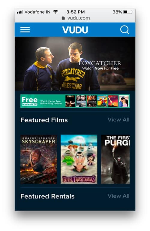صورة لـ كيفية مشاهدة الأفلام بشكل مجاني من الناحية القانونية على Android و iOS بدون تنزيل | vudu-DzTechs
