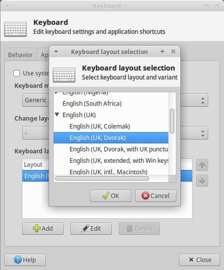 صورة لـ كيفية تغيير وإدارة تخطيط لوحة المفاتيح على Linux | xfce-keyboard-layout-DzTechs