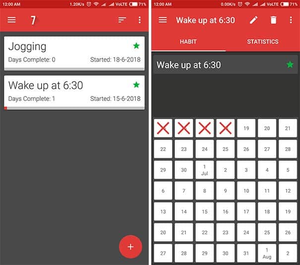 صورة لـ أفضل تطبيقات تعقب وتتبع الأهداف والعادات لنظام Android (2023) | 7-weeks-goal-tracker-DzTechs