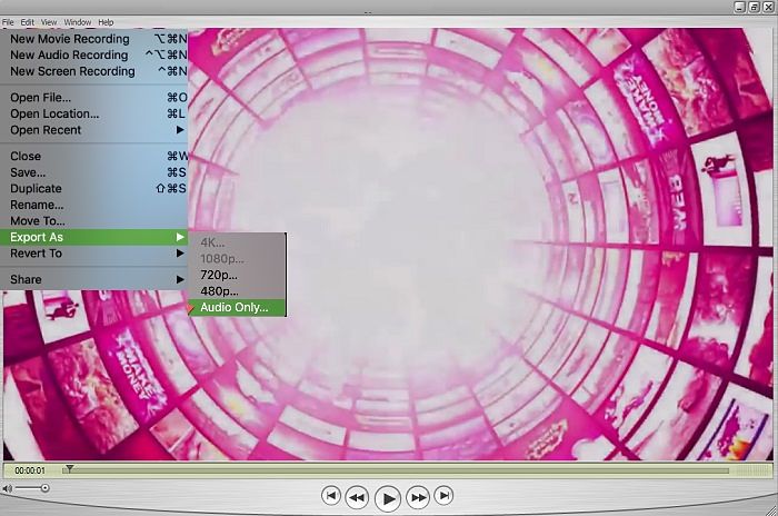 صورة لـ 5 طرق لاستخراج مقاطع الصوت بسهولة من مقاطع الفيديو المفضلة لديك | Apple-users-Export-as-audio-from-a-video-file-Nice-method-DzTechs