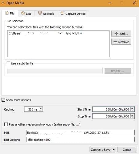 صورة لـ 5 طرق لاستخراج مقاطع الصوت بسهولة من مقاطع الفيديو المفضلة لديك | Convert-Save-in-VLC-More-Options-DzTechs