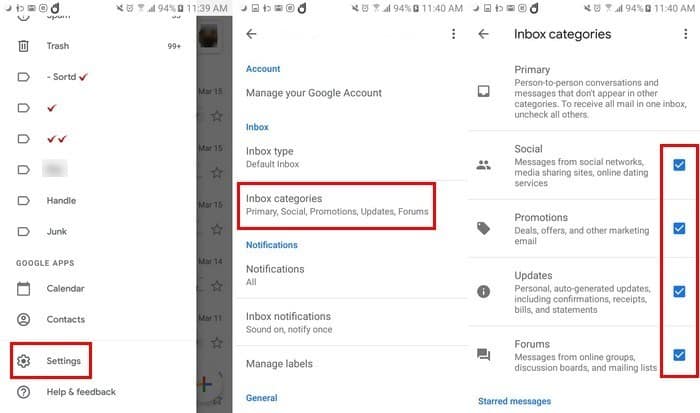 صورة لـ كيفية تخصيص تطبيق Gmail الجديد | Gmail-Categories-DzTechs
