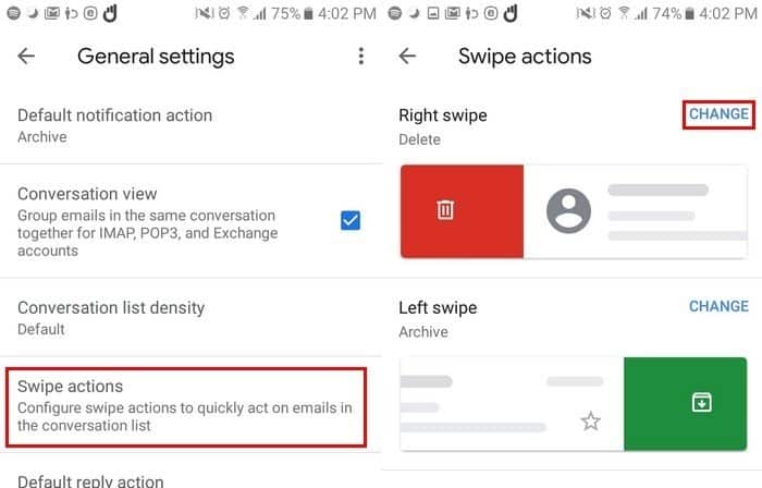 صورة لـ كيفية تخصيص تطبيق Gmail الجديد | Gmail-Swipe-DzTechs