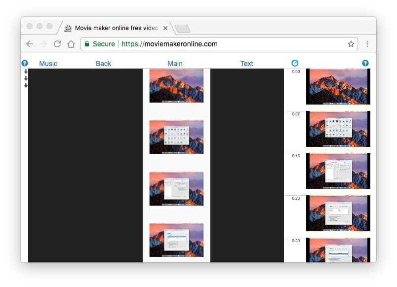 صورة لـ أفضل الأدوات لتحرير الفيديو عبر الإنترنت بدون علامة مائية (2023) | MovieMakerOnline-DzTechs