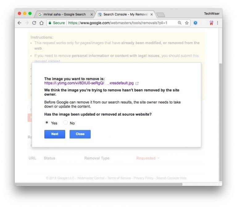 صورة لـ كيف يمكنني إزالة صورتي من Google في أقل من 5 دقائق | Screen-Shot-2018-08-27-at-5.10.49-PM-768x671-DzTechs