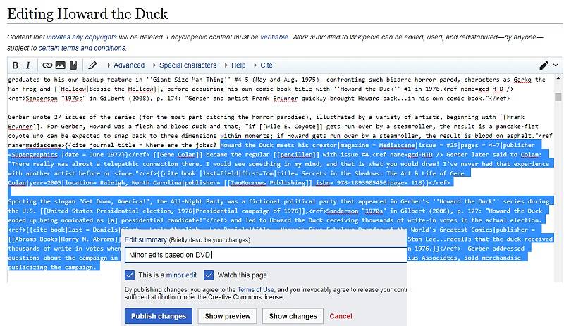 صورة لـ كيف تصبح محرر على Wikipedia وإضافة المواضيع إلى الموسوعة العملاقة | Wikipedia-Editing-Article-Edits-showed-Example-DzTechs