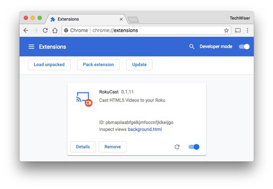 صورة لـ كيفية بث الشاشة إلى Roku من نظام Android ، Windows والـ Mac | add-extension-mac-DzTechs