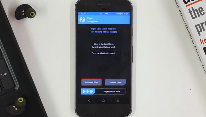 صورة لـ كيفية إزالة جميع تطبيقات Google تماما من نظام Android | advanced-Wipe-DzTechs