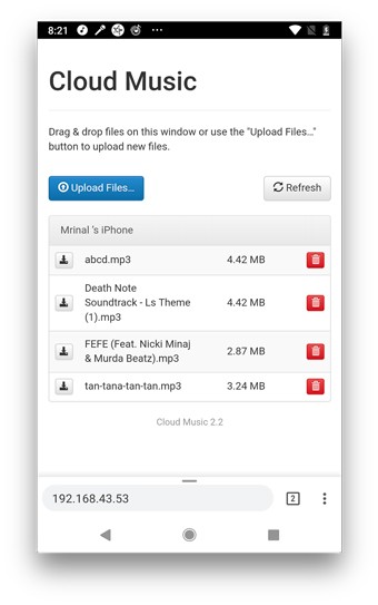 صورة لـ كيفية مشاركة الموسيقى من جهاز Android إلى الـ iPhone دون استخدام iTunes | android-DzTechs