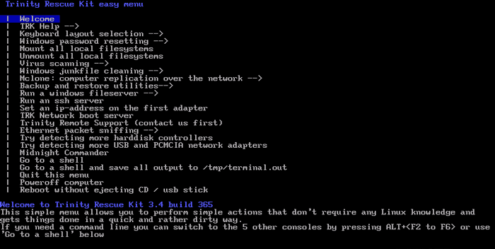 صورة لـ أفضل أدوات استعادة البيانات لنظام التشغيل Linux | best-data-recovery-tools-linux-trinity-rescue-kit-DzTechs