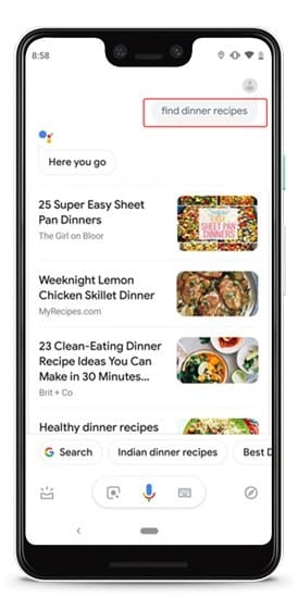 صورة لـ 10 حيل واختصارات سريعة لـ Google Assistant لتحل محل التطبيقات على Android الخاص بك | dinner-recipes-1-DzTechs