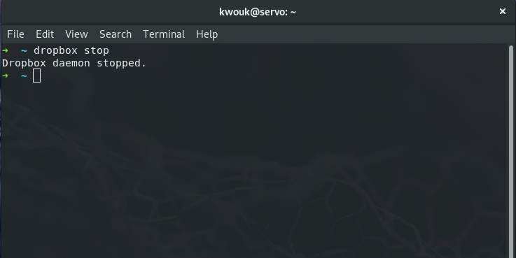 صورة لـ كيفية استخدام Dropbox في نظام ملفات مختلف عن Ext4 في Linux | dropbox-non-ext4-filesystem-dropbox-stop-DzTechs