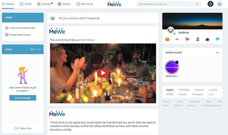 صورة لـ أفضل البدائل لشبكة Facebook لكل من يتطلع إلى التغيير | facebook-alt-mewe-DzTechs