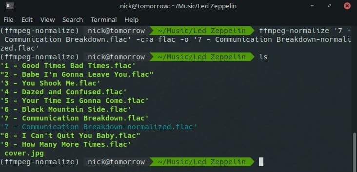 صورة لـ ضبط ملفات الموسيقى وتطبيعها باستخدام FFMPEG | ffmpeg-normalize-single-DzTechs