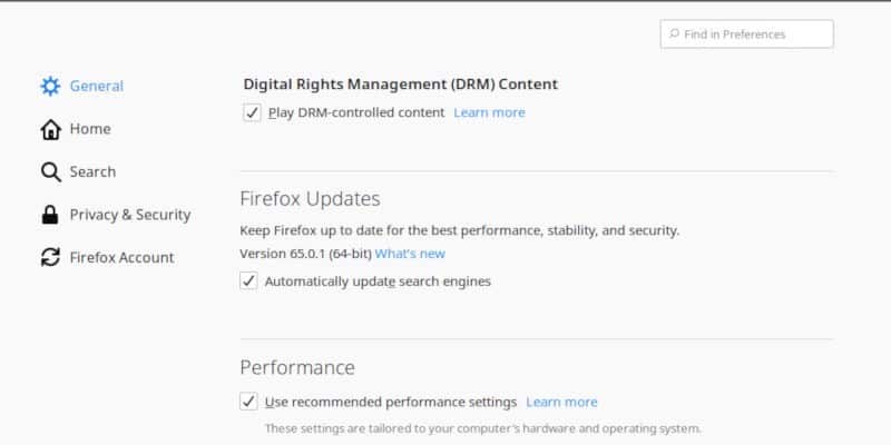 صورة لـ كيفية مشاهدة خدمات البث المفضلة لديك على نظام Linux | firefox-enable-drm-DzTechs