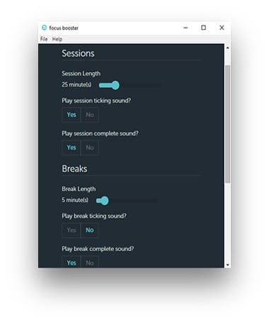 صورة لـ أفضل تطبيقات المُؤقت بتقنية Pomodoro لـ Windows لزيادة إنتاجيتك | focusboo2-DzTechs