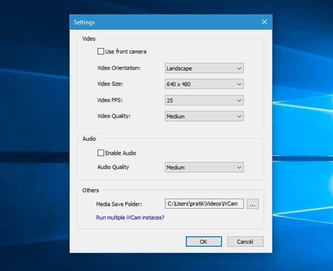 صورة لـ تطبيقات لاستخدام كاميرا الهاتف ككاميرا ويب لنظام Windows و MacOS | iVcam_Desktop-DzTechs