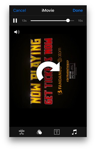 صورة لـ 3 طرق لتدوير الفيديو على جهاز iPhone الخاص بك | imovie-rotate-DzTechs